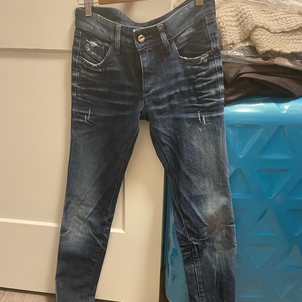 Diesel black gold straight jeans